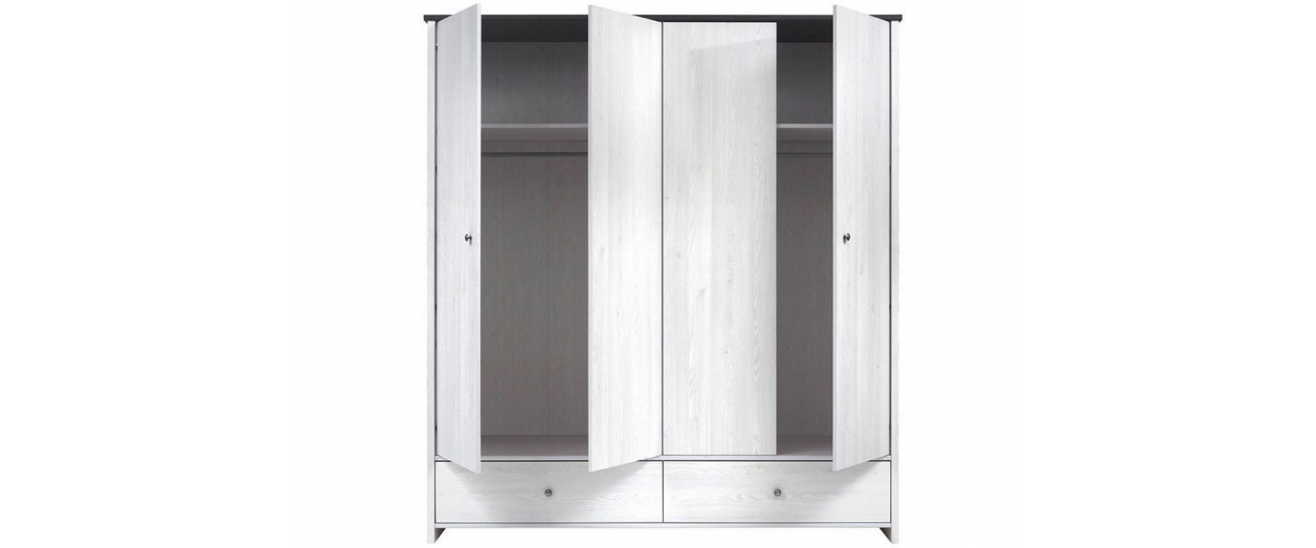 Шкаф для одежды Порто SZF4D2S