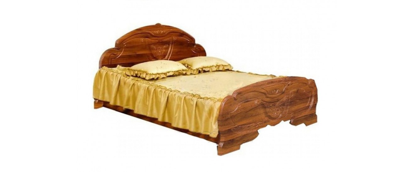 Кровать двуспальная Эмилия (глянец)